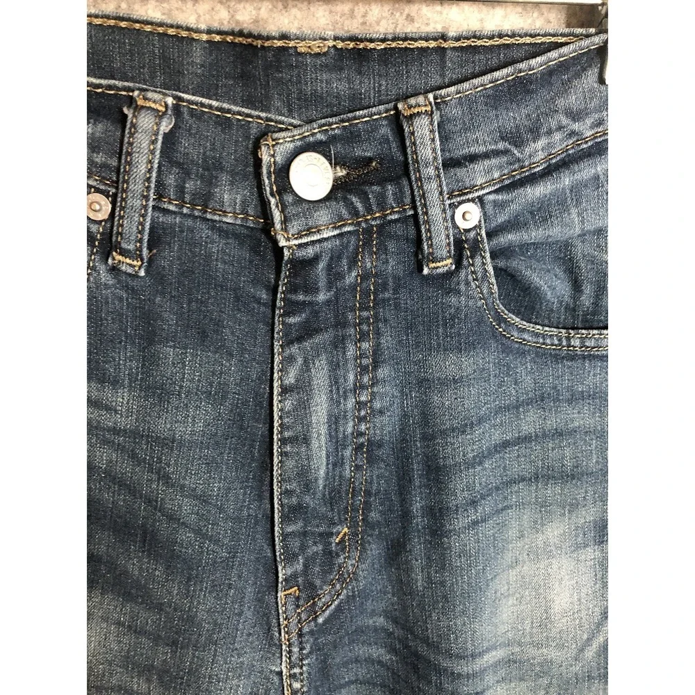 Levis 505 Jeans Men 33x34 Blue Medium Wash Regular Fit Casual Western Classic